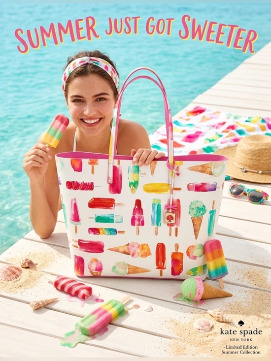 kate spade Handbags - Kate Spade New York "Flavor of the Month" Francis Tote icecream & popsicles EUC